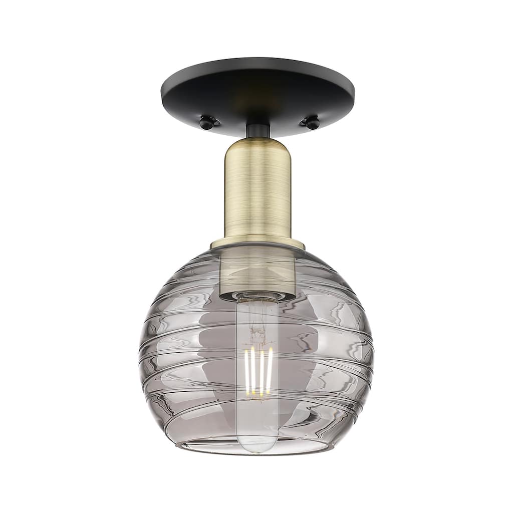 Innovations Lighting 716-1C-11-6 Athens Deco Swirl Semi-Flush Athens