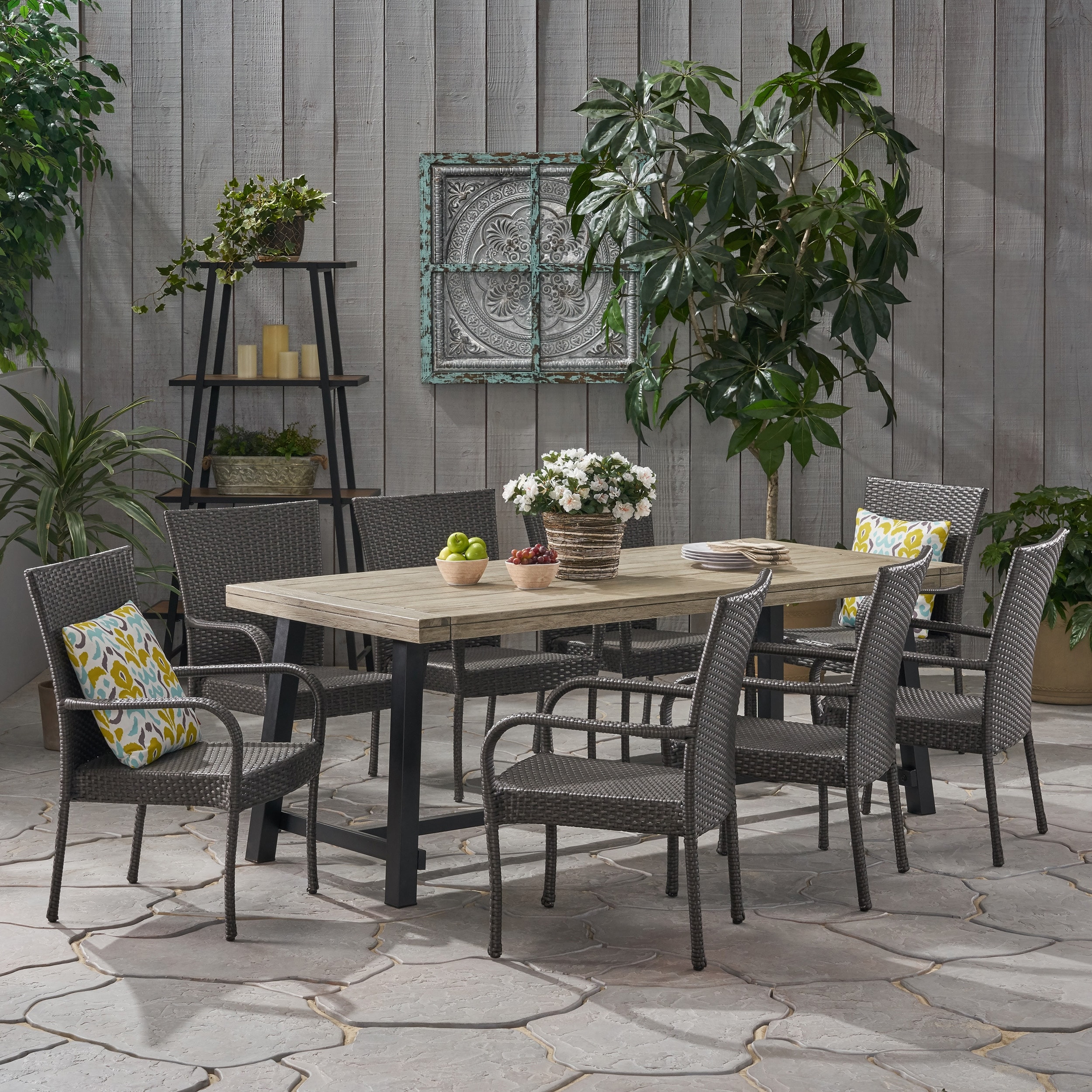 Jefferson dining table and bench set sales