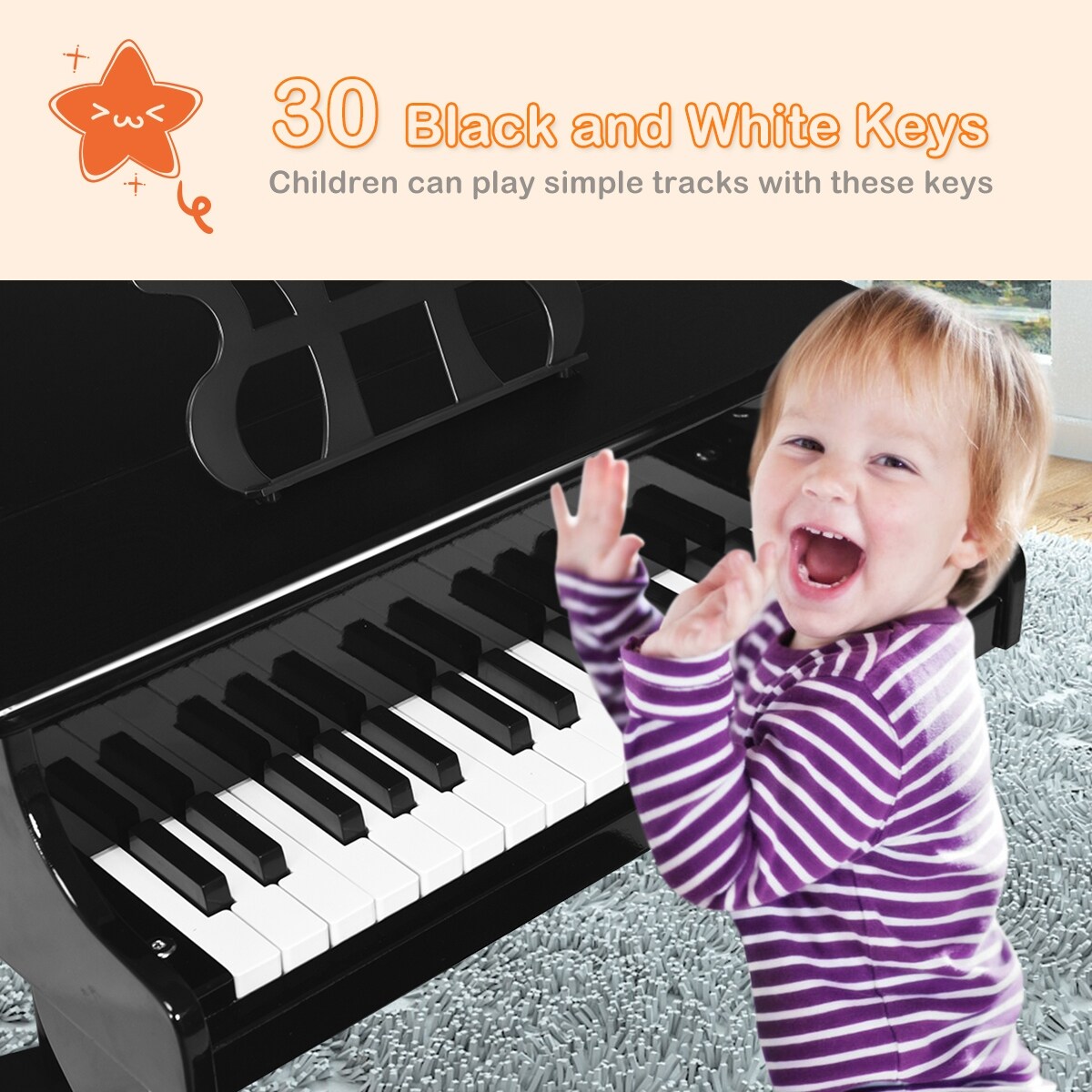 toddler piano with bench