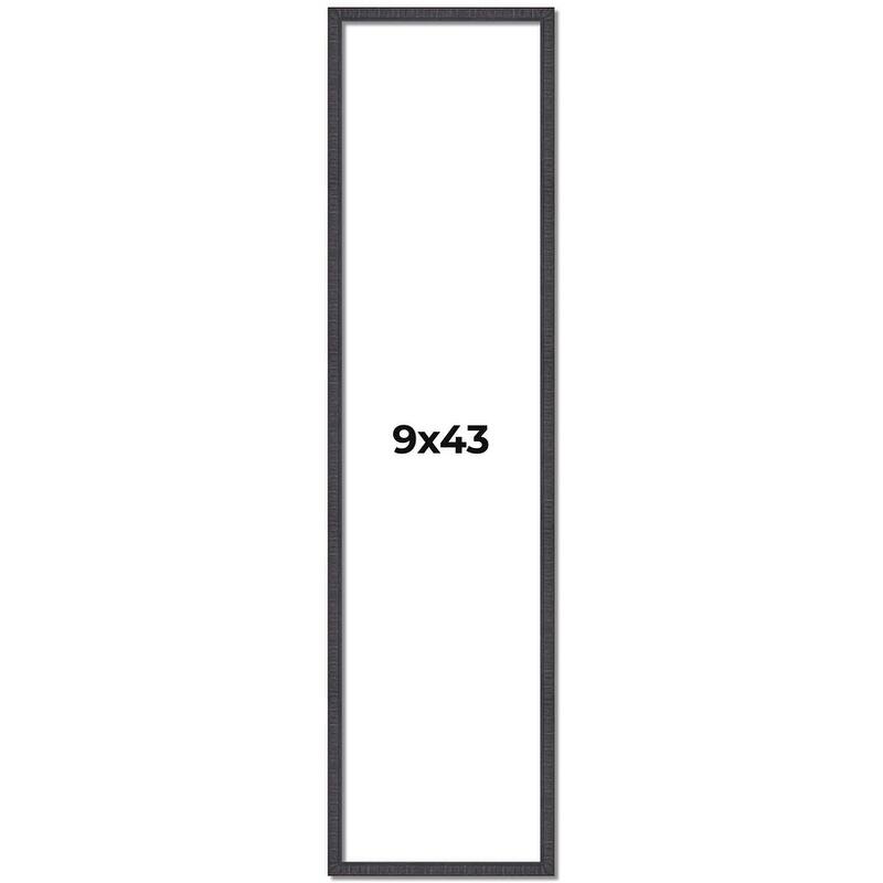 9x43 Frame Brown Solid Wood Picture Frame - Complete Modern Photo