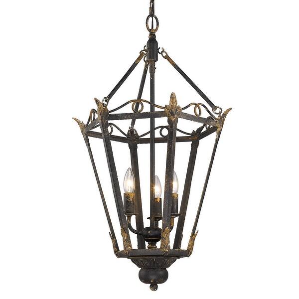 slide 2 of 5, Golden Lighting Matilda 3 Light Pendant