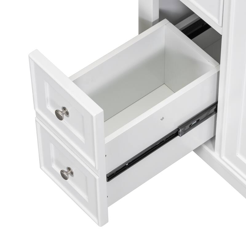 Bathroom Vanity with Sink Combo, One Cabinet and Six Drawers