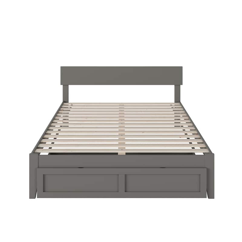 AFI Boston Platform Bed with Foot Drawer