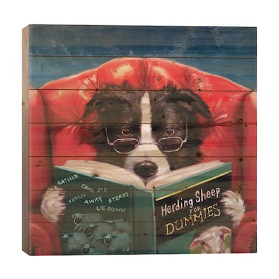 Herding Sheep Print On Wood by Lucia Heffernan - Multi-Color