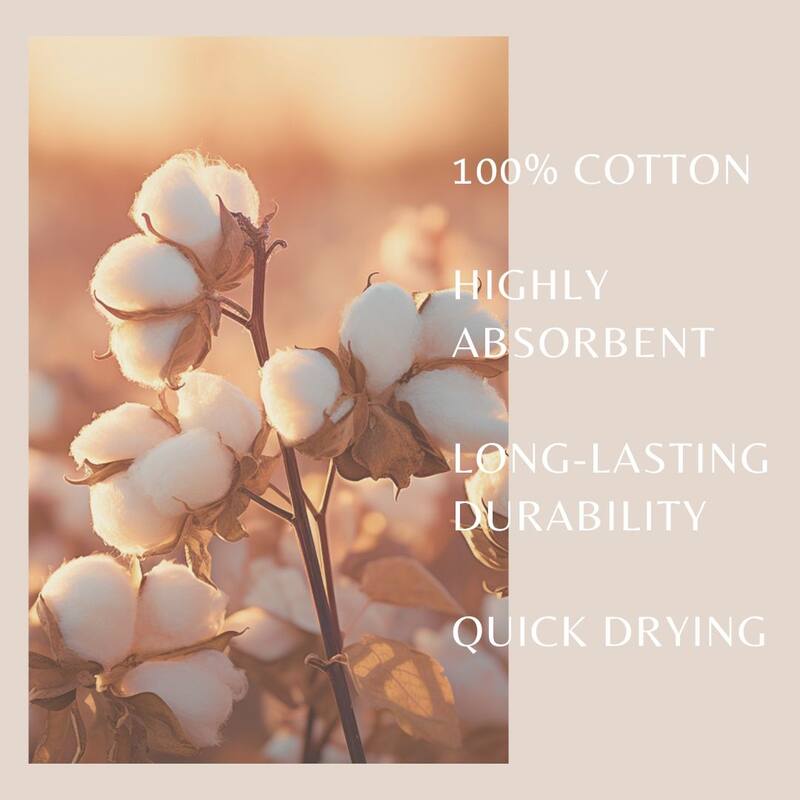 Linery & Co. 100% Featherspun Cotton Quick-Dry Bath Towel