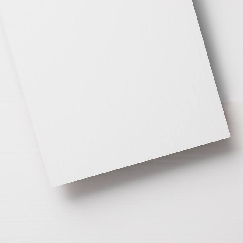 Lucida Peel and Stick Vinyl Floor Tiles Wood Look Planks - Blanc - Box of 36 Tiles