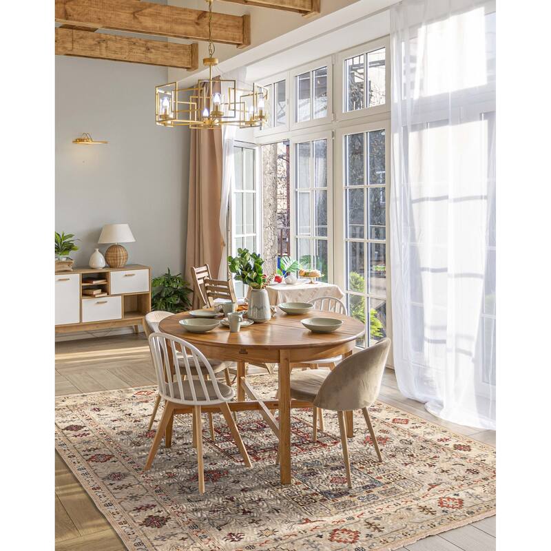 ECARPETGALLERY Hand-knotted Heritage Light Khaki Wool Rug - 8'2 x 10'0