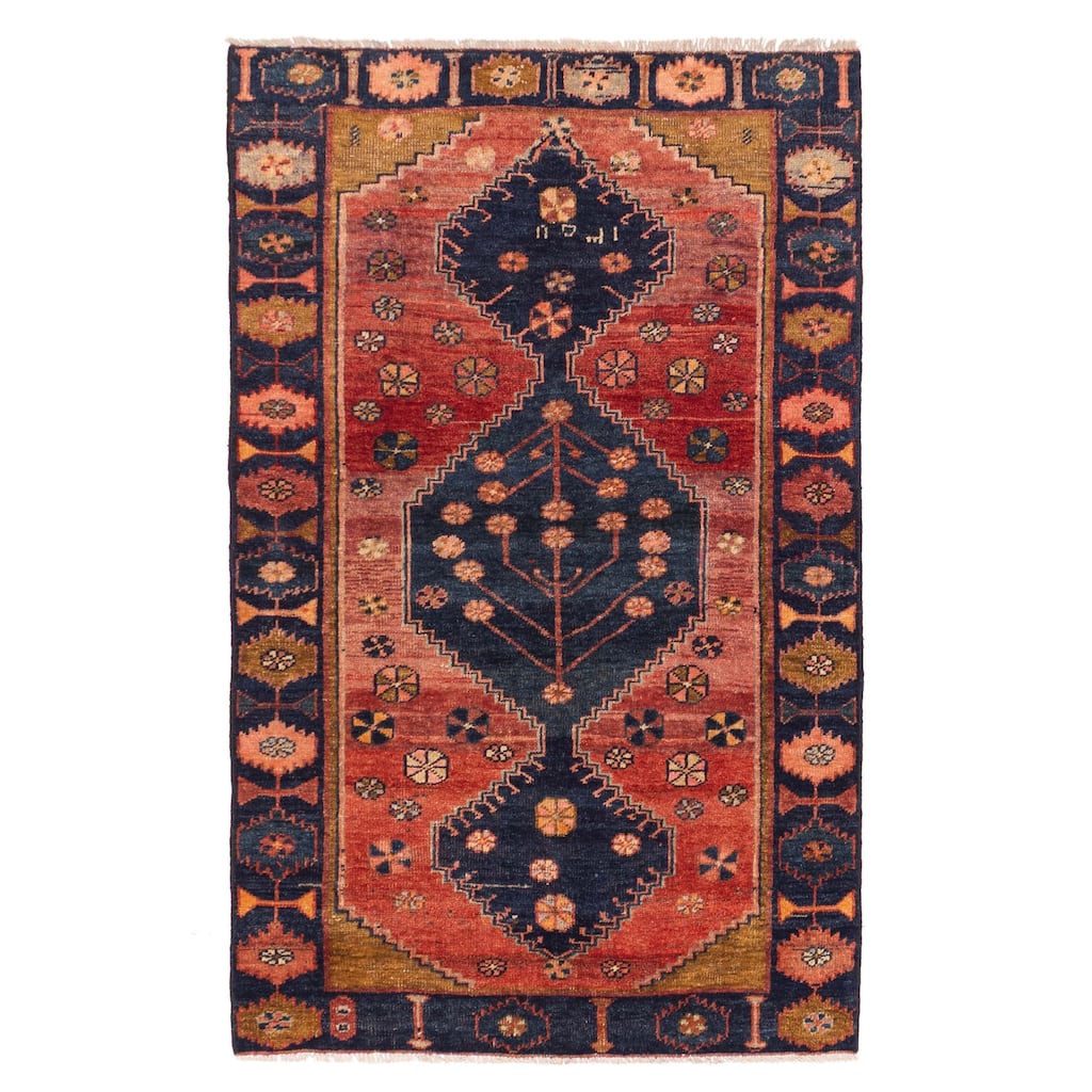 ECARPETGALLERY Hand-knotted Konya Anatolian Dark Copper Wool Rug - 3'11 x 6'5