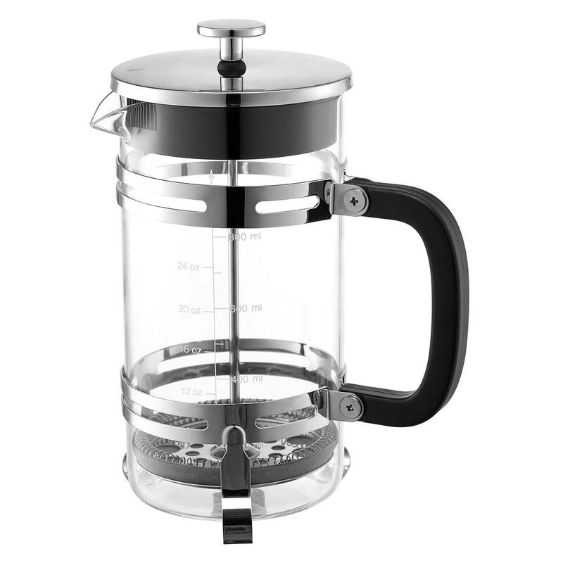Large 34oz Glass French Press with Stainless Steel Filter - 6.69 x 4.13 x 8.46 inch