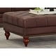 preview thumbnail 8 of 7, Hydeline Aliso Top Grain Leather Ottoman
