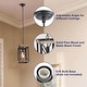 preview thumbnail 10 of 10, Modern Farmhouse 1-Light Wood Pendant Rustic Island Lights for Dining Room