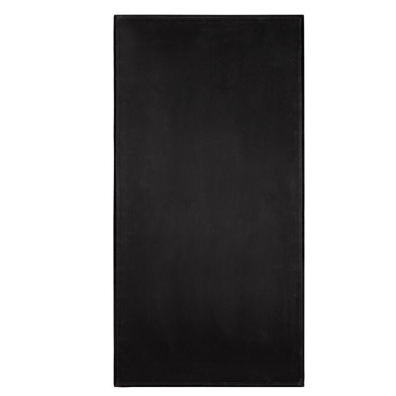 Rectangle Full Length Mirror - Black Crystal Tufted