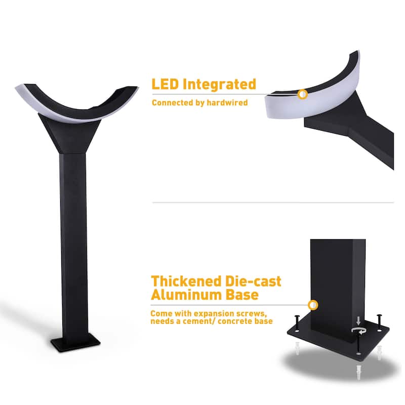 Inowel Light Outdoor Pathway Lights LED Lantern IP54 10W 500lm 3000K