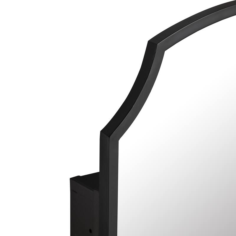 Farmhouse Bathroom Medicine Cabinet with Mirror Wall-Mounted Storage Cabinet with 3 Shelves Bathroom Organizer - 29.9" x 19.7"