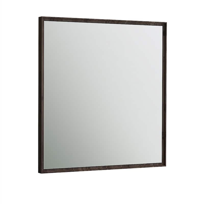 Fresca Formosa 32" x 32" Framed Bathroom Mirror - Acacia Wood