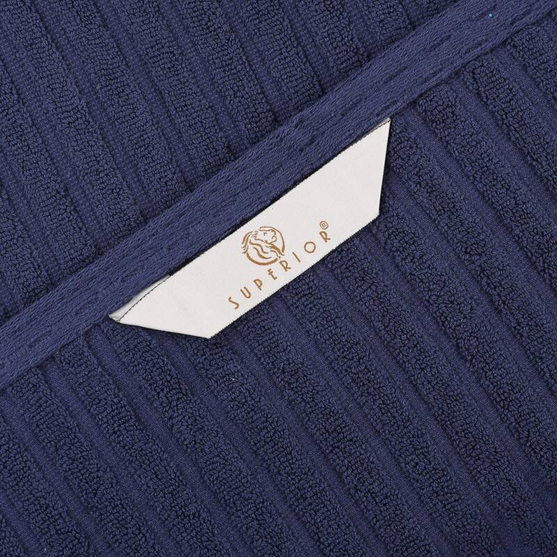 Superior Soho Ribbed Cotton Bath Towel Set of 2