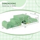 preview thumbnail 13 of 18, Costway 3 PCS Soft Velvet Toddler Climbing Toys Crocodile-Themed Foam - See Details