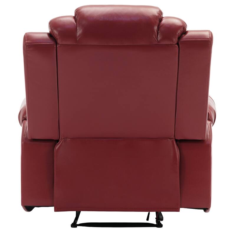 Home Theater Seating Manual Recliner Chair with LED Light Strip
