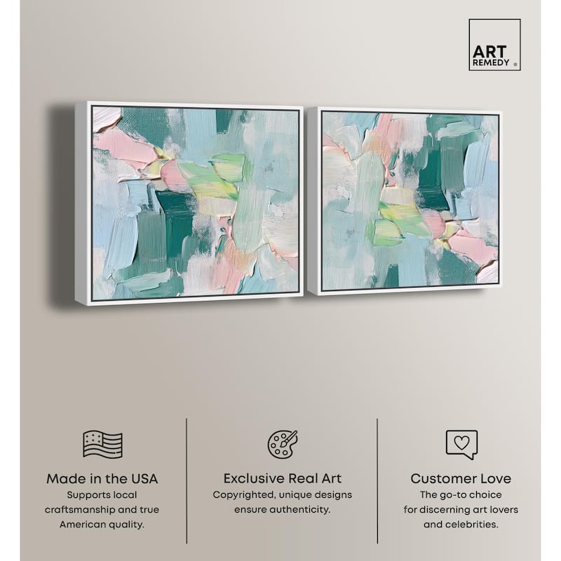 Tonal Strata Canvas by Art Remedy