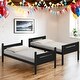 preview thumbnail 2 of 29, Wooden Versatile Twin over Twin Bunk Bed with Built-in Ladder for Bedroom