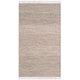 preview thumbnail 28 of 42, SAFAVIEH Handmade Montauk Pacuta Flatweave Cotton Fringe Rug 3' x 5' - Ivory/Steel Grey