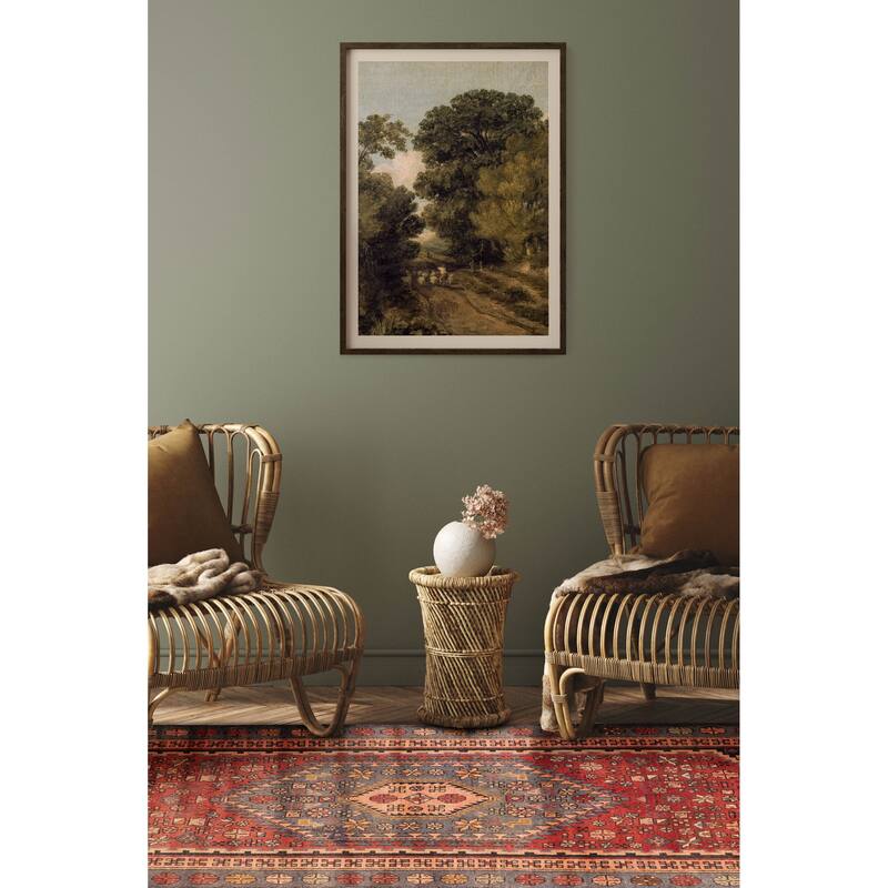 ECARPETGALLERY Hand-knotted Andelz Red Wool Rug - 4'2 x 8'10