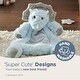 preview thumbnail 3 of 4, Bearington Baby Wee Lil' Tracer 12" x 8.5" Light Blue Dinosaur Blanket