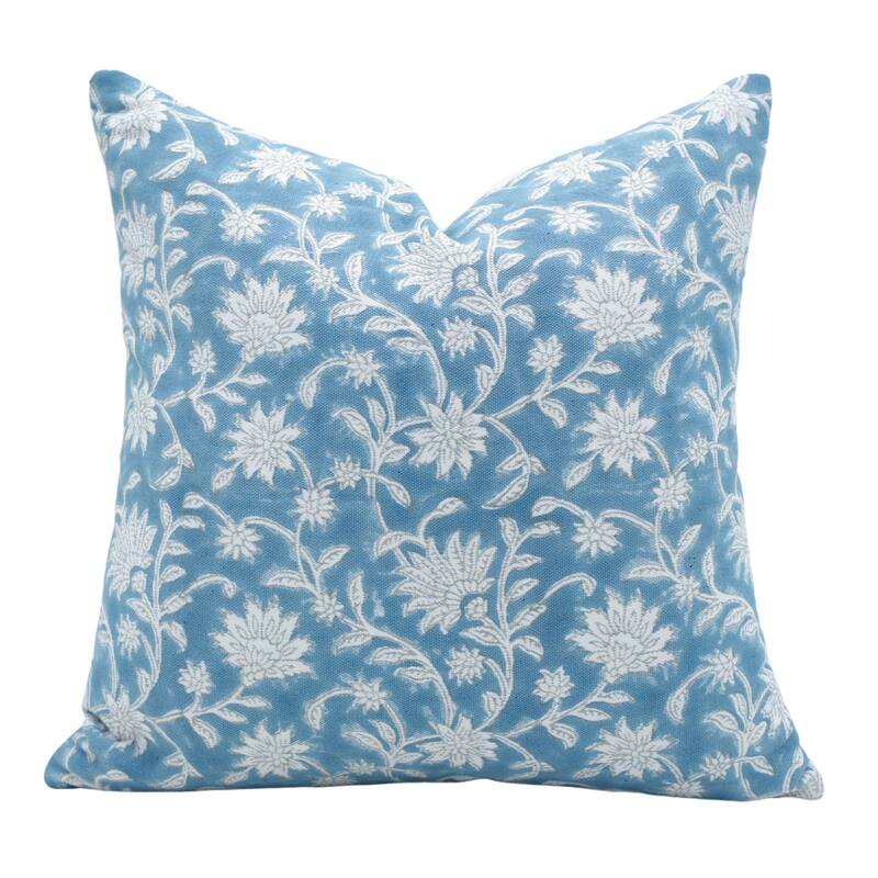 Fabdivine Cotton Farmhouse Block print pillow Cover - Pillow Covers - 24" x 24"
