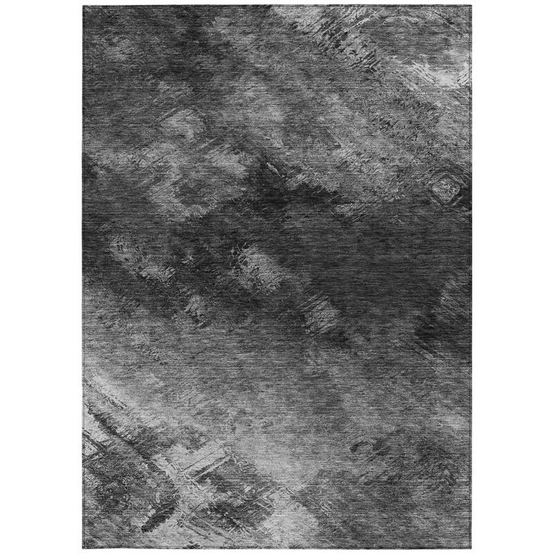 HomeRoots Abstract Transitional Rectangle Outdoor Rug