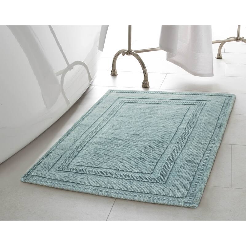 Jean Pierre Cotton Stonewash Racetrack 17 x 24 in. Bath Rug