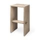 preview thumbnail 26 of 29, Aida Natural Brown Solid Wood Bar Stool Single - Grey Brown - Bar Height - 29-32 in.