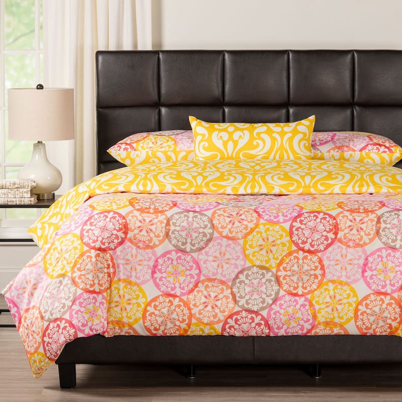 Olivia Reversible Print Duvet Set