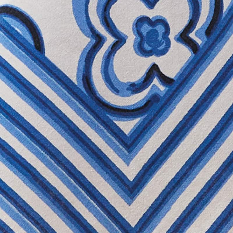 Patricia Heaton Home Blue Geo Tablecloth 54" X 54" - 54 x 54 x 0.1