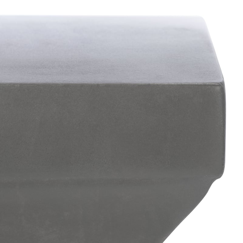 SAFAVIEH Selvaggia Concrete Indoor/ Outdoor Accent Table - 13.7"x13.7"x17.7" - 14Wx14Dx18H