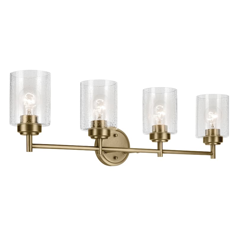 Kichler Lighting Winslow 30 in. 4-Light Natural Brass Vanity Light - 30 in