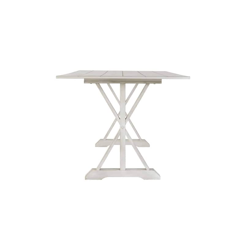 Farmhouse Antique White Trestle Dining Table - Antique White