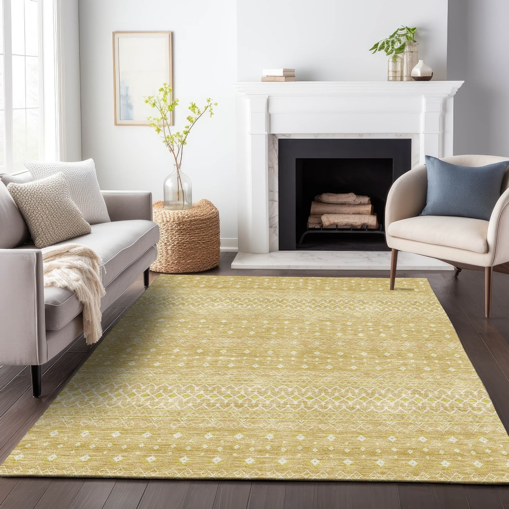Premium Washable Super Soft Boho Geo Mayfield Rug