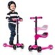 preview thumbnail 2 of 6, Lascoota 2-in-1 Kids Kick Scooter, Adjustable Height Handlebars and Removable Seat