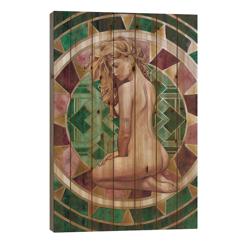 Lux Vitae Print On Wood by Oleg Kaznacheiev - Multi-Color - 40x26x1.5