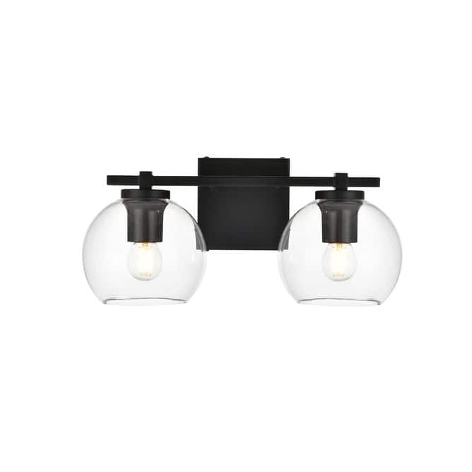 Elegant Lighting LD7311W15 Juelz 2 Light 7" Tall Bathroom Sconce