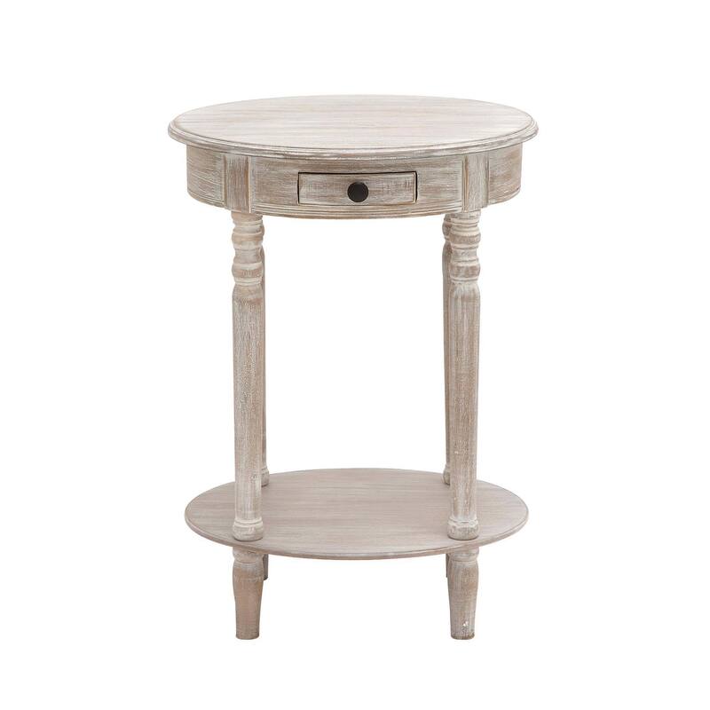 Light Brown Wood Farmhouse Accent Table