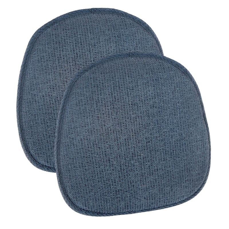 Klear Vu Bistro Tonic Dining Chair Cushion Set - Blue - Set of 2
