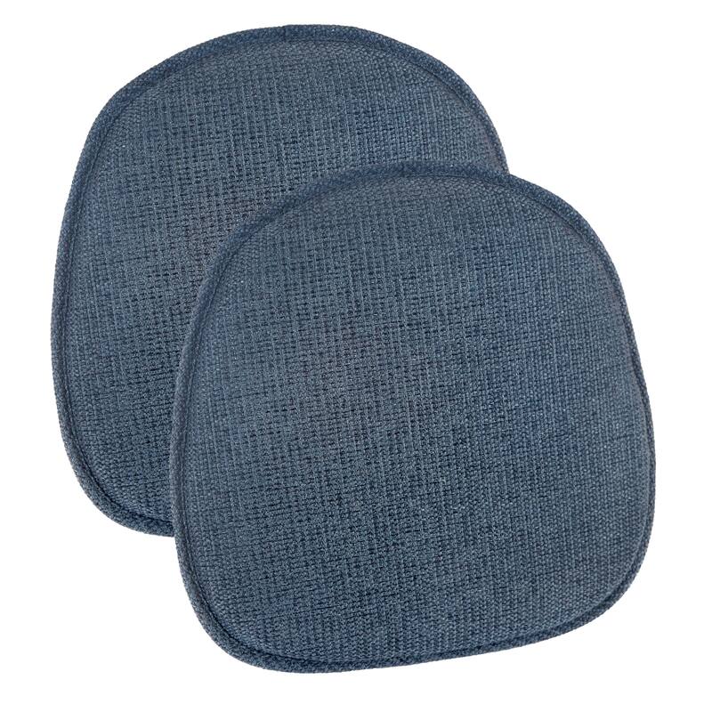 Klear Vu Bistro Tonic Dining Chair Cushion Set - Blue - Set of 4