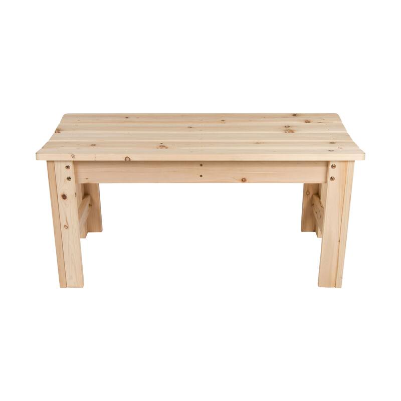 Sedona Solid Wood 36-Inch Backless Garden Bench