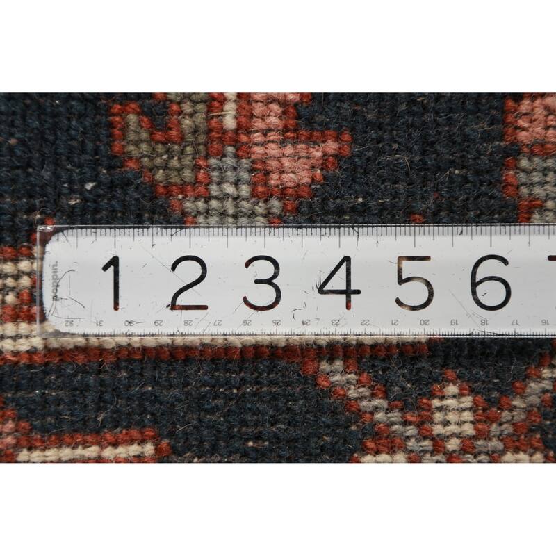 Geometric Heriz Serapi Oriental Rug Living Room Handmade Wool Carpet - 8'10" x 11'11"