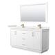 Option White, Bronze Trim, White Quartz Top
