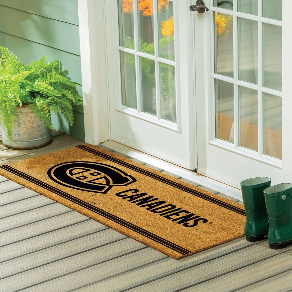 Montreal Canadiens Monochrome Indoor/Outdoor Coir Door Mat