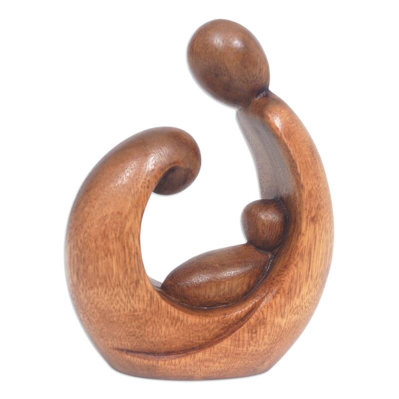 Novica Handmade Jolly Union Wood Sculpture