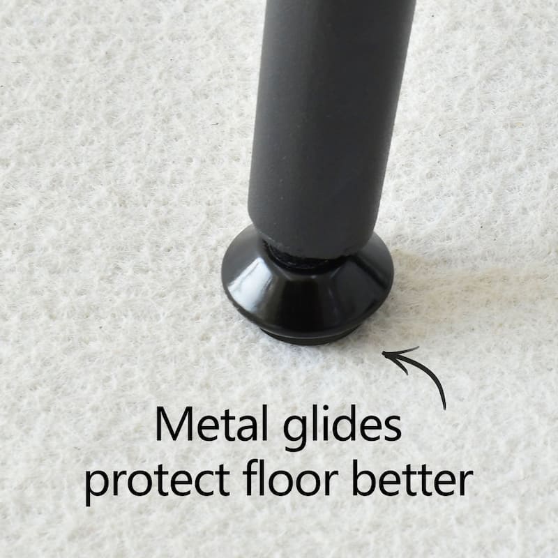 Modern Upholstered Dining Chairs with Curved Open Back and Black Metal Legs (Set of 4)