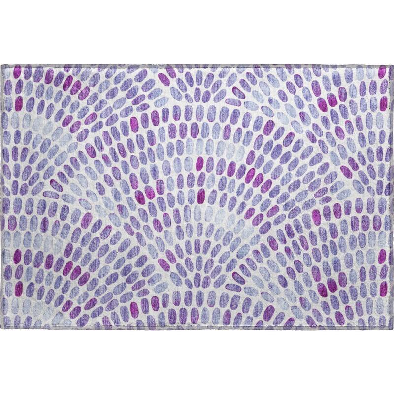 Premium Washable Super Soft Contemporary Mosaic Mayfield Rug